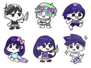 Omori Chibi Stickers.png